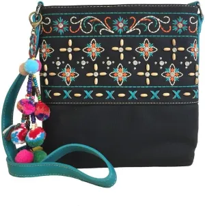 Montana West Floral Embroidery Crossbody Purse
