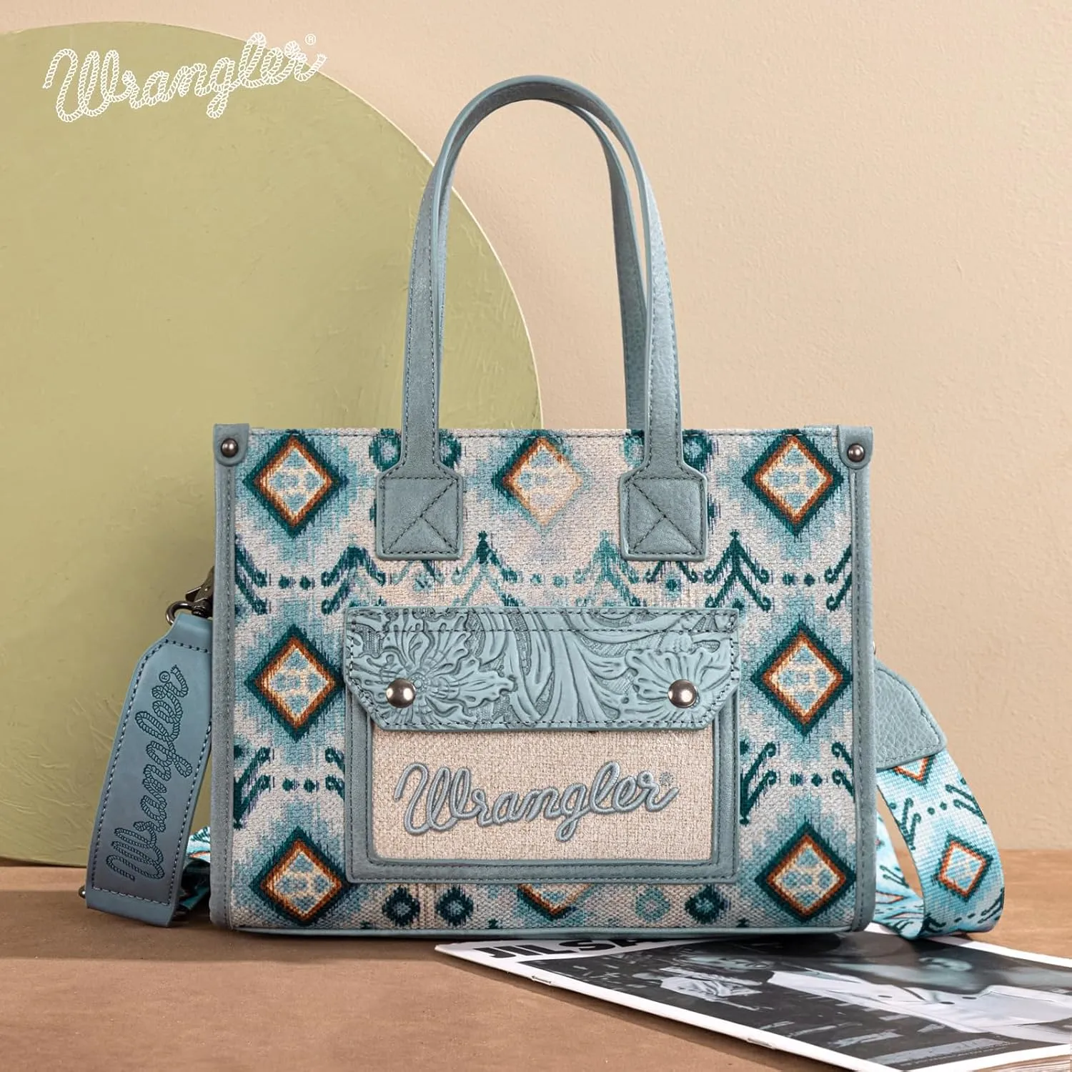 Montana West Wrangler Aztec Tote Bag for Women Western Purses and Handbags