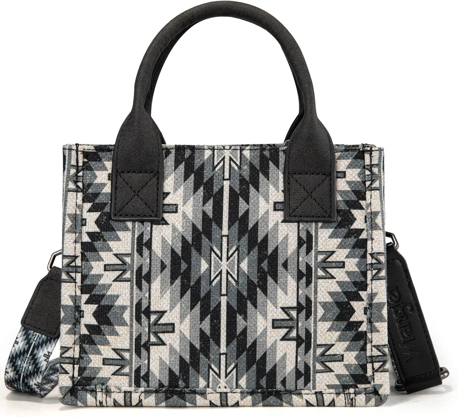 Montana West x Wrangler Mini Tote Bag for Women Boho Aztec Crossbody Purse Top Handle Handbags
