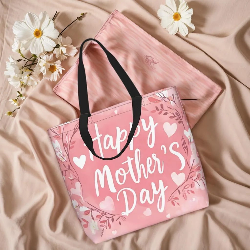 Mothers Day Tote Bag With Zipper Women Mom Bags Large Mama tote bag Reusable With Handles Mother Gifts