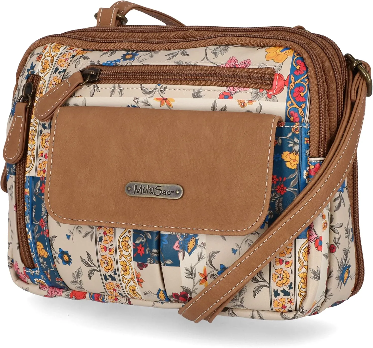 MultiSac Zippy Triple Compartment Crossbody Bag