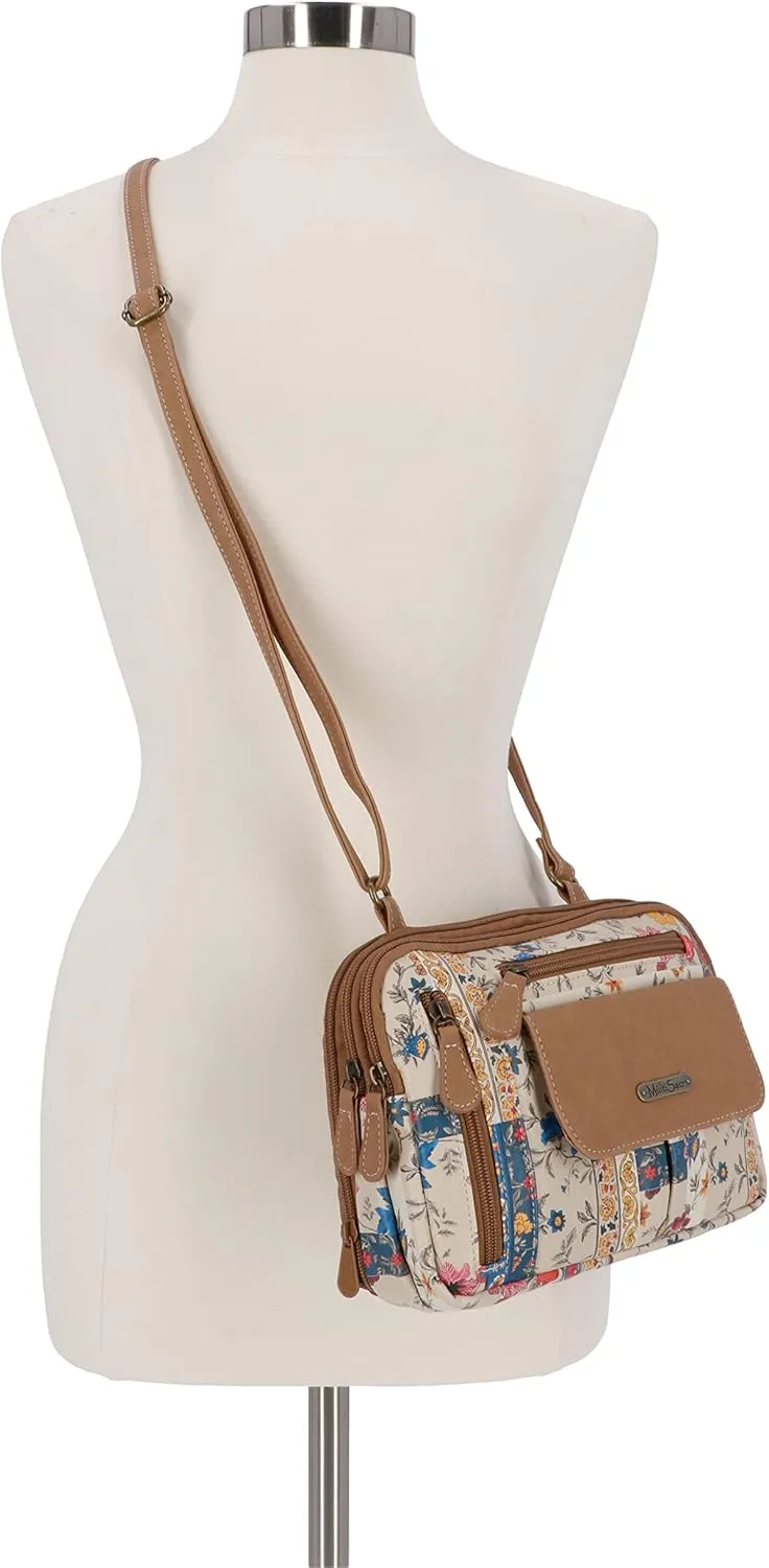 MultiSac Zippy Triple Compartment Crossbody Bag