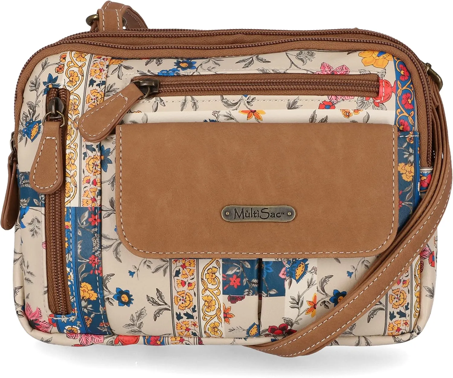MultiSac Zippy Triple Compartment Crossbody Bag