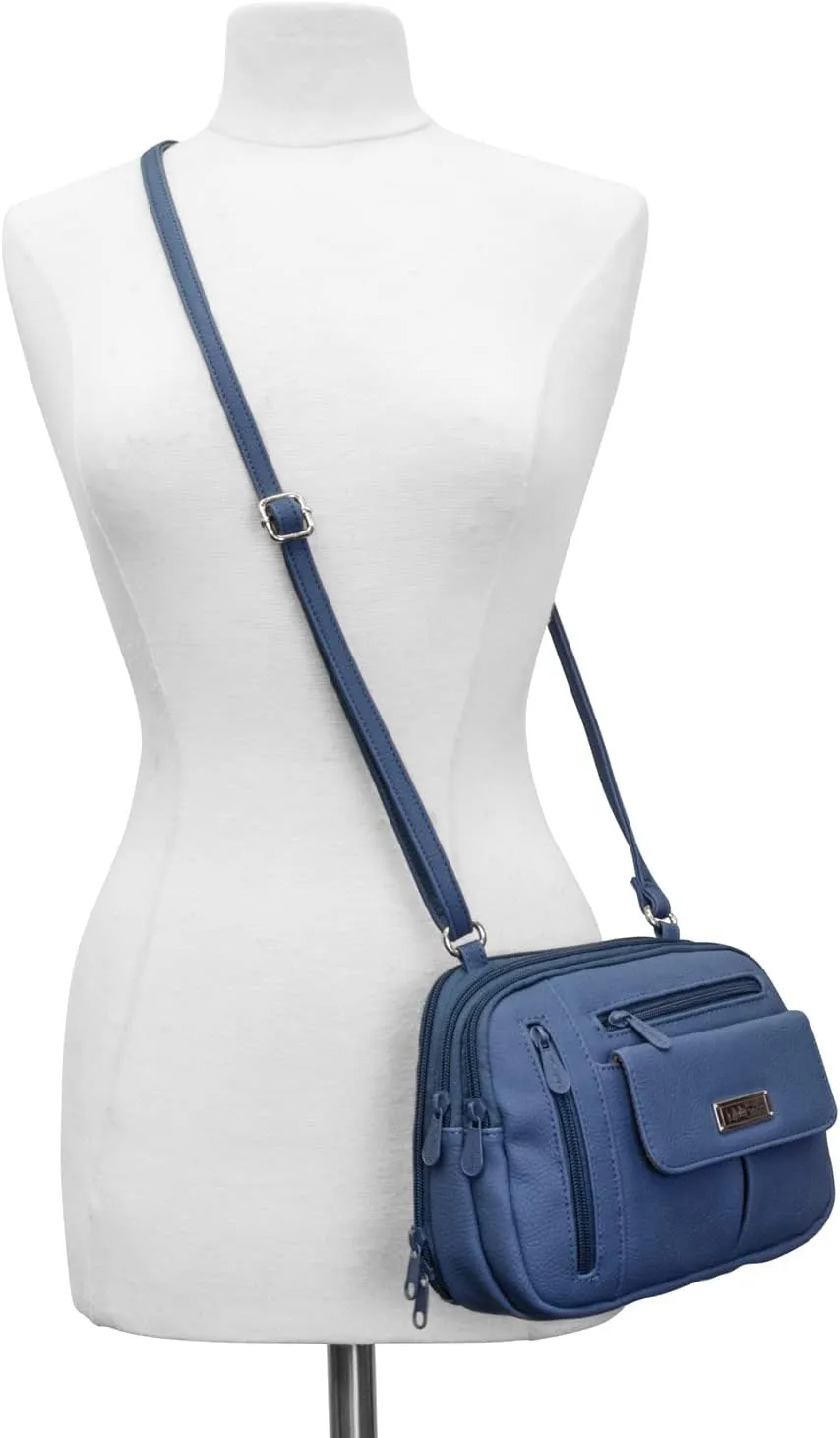 MultiSac Zippy Triple Compartment Crossbody Bag