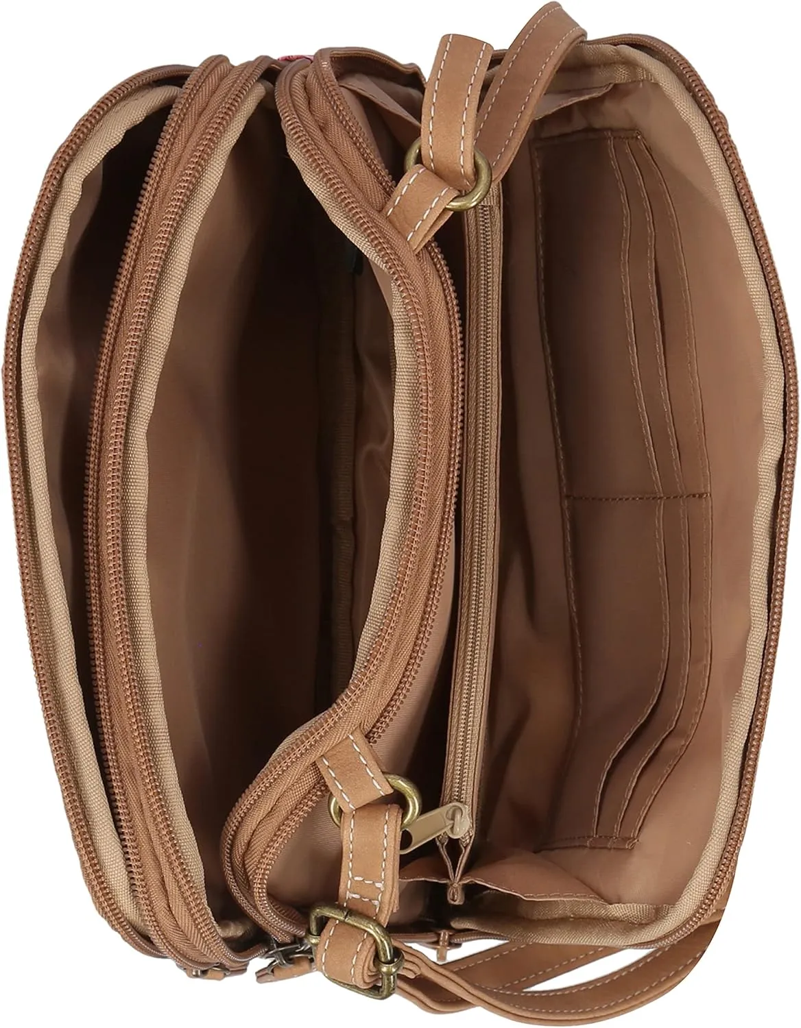 MultiSac Zippy Triple Compartment Crossbody Bag