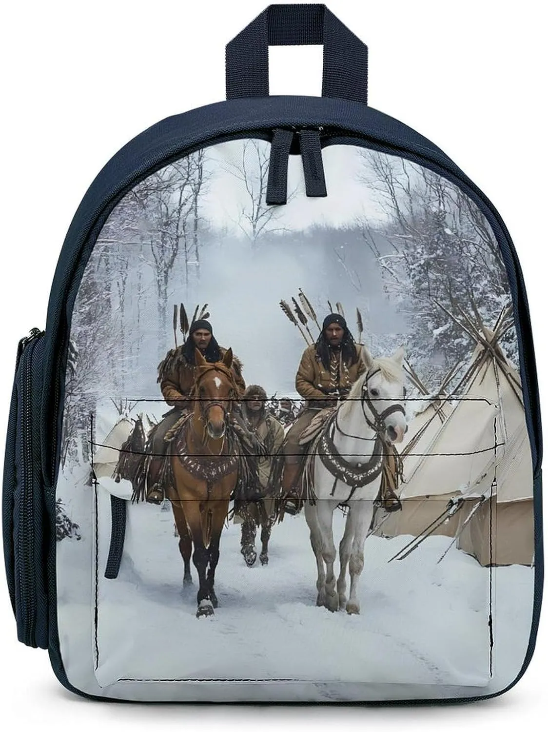 Native A-mericans Chief Backpack Small Shoulder Bag Travel Bag Casual Daybacks Handbags One Size