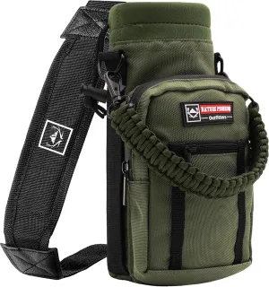 NATURE PIONEOR Water Bottle Holder with Strap 25 32 40 64 oz Insulated Water Bottle Carrier Sling Sleeve for Hiking,Outdoor Camping,Gym