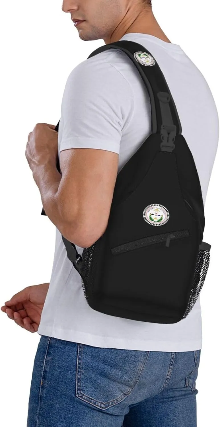 Navajo Nation Council Sling Bag Crossbody Backpack Shoulder Casual Daypack Bag for Men Women