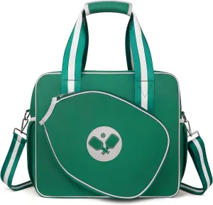 Newluck Pickleball Paddle Bag, Pickleball Tote Bags for Women, Crossbody Sling Pickle Ball Bag for Men
