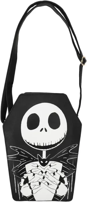 Nightmare Before Christmas Jack Skellington Coffin 11" Crossbody Bag
