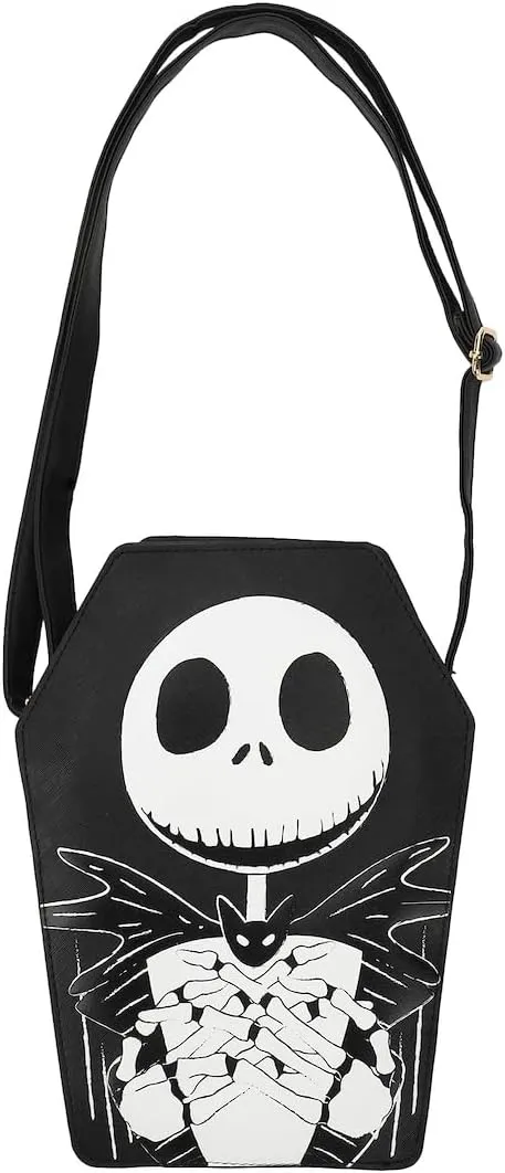 Nightmare Before Christmas Jack Skellington Coffin 11" Crossbody Bag