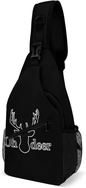 Oh Deer Fashion Sling Bag Shoulder Chest Crossbody Bags Backpack Travel Hiking