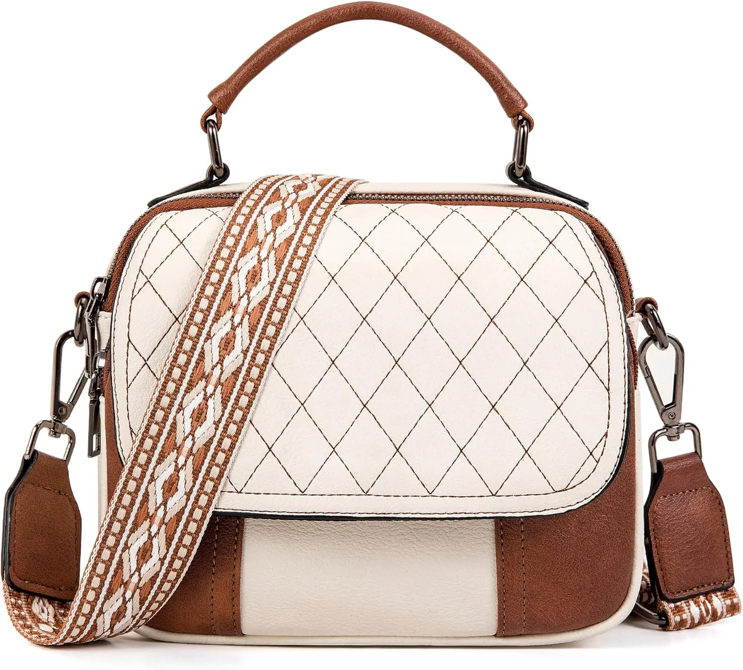 OPAGE Small Crossbody Bags for Women Trendy, Soft PU Leather Womens Crossbody Purse Shoulder Handbags