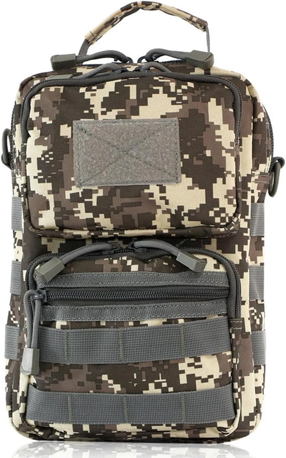 Outdoor tactical waist bag crossbody bag military fan equipment camouflage shoulder bag,ACU camouflage