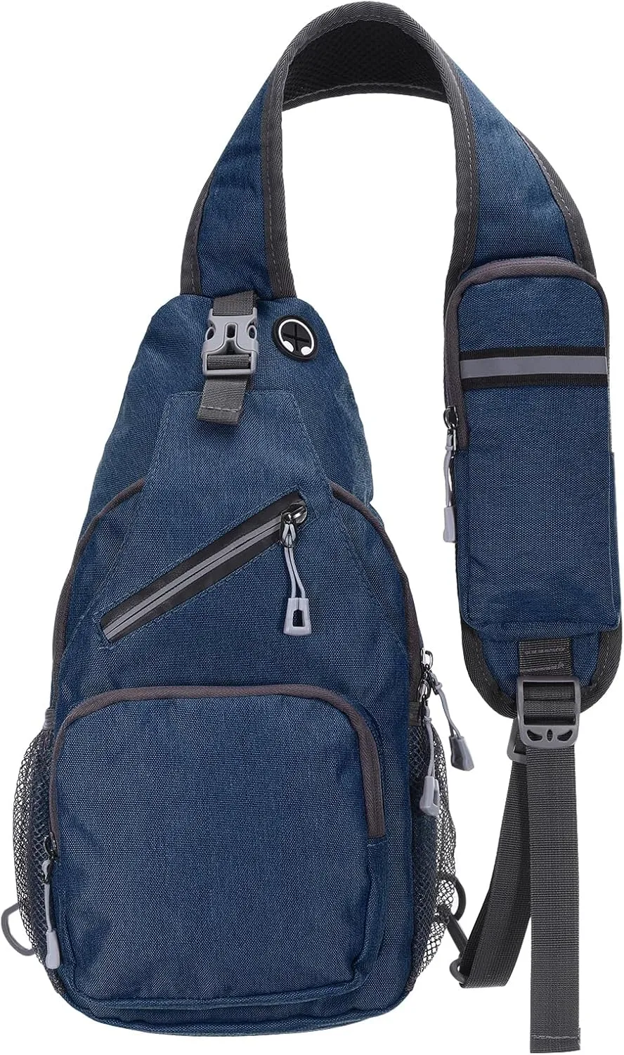 Oxford Small Sling Bag - Crossbody Backpack Casual Packs with Headphone Jack