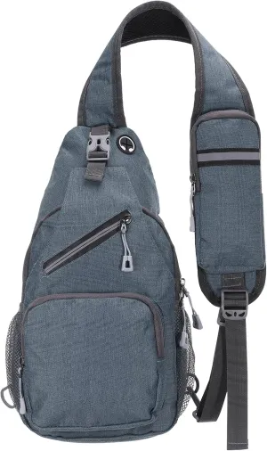 Oxford Small Sling Bag - Crossbody Backpack Casual Packs with Headphone Jack