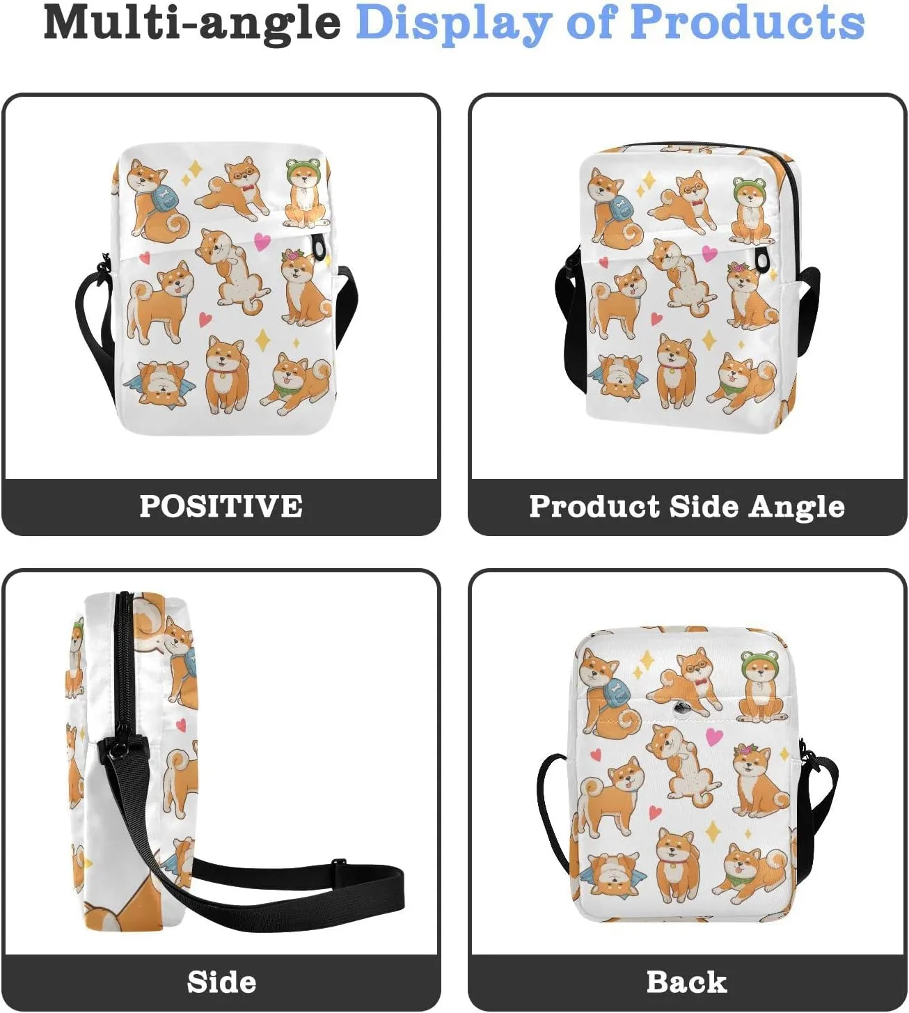 Oyihfvs Messenger Bag, Men's Crossbody Bag, Women's Crossbody Bag with Adjustable Strap