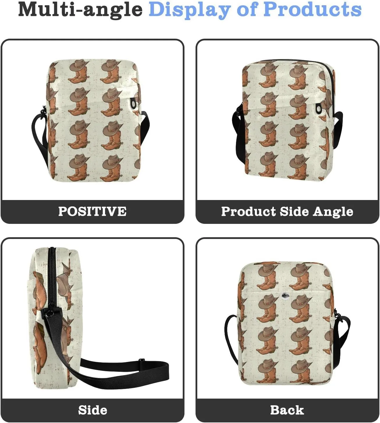 Oyihfvs Messenger Bag, Men's Crossbody Bag, Women's Crossbody Bag with Adjustable Strap
