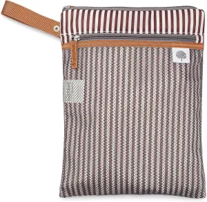 Parker Baby Cloth Diaper Wet Dry Bag - Waterproof Reusable Diaper Bag Accessory with Mesh Organizer and Zippered Pocket for Soiled or Wet Clothes, Diapers, Wipes, Swimsuits