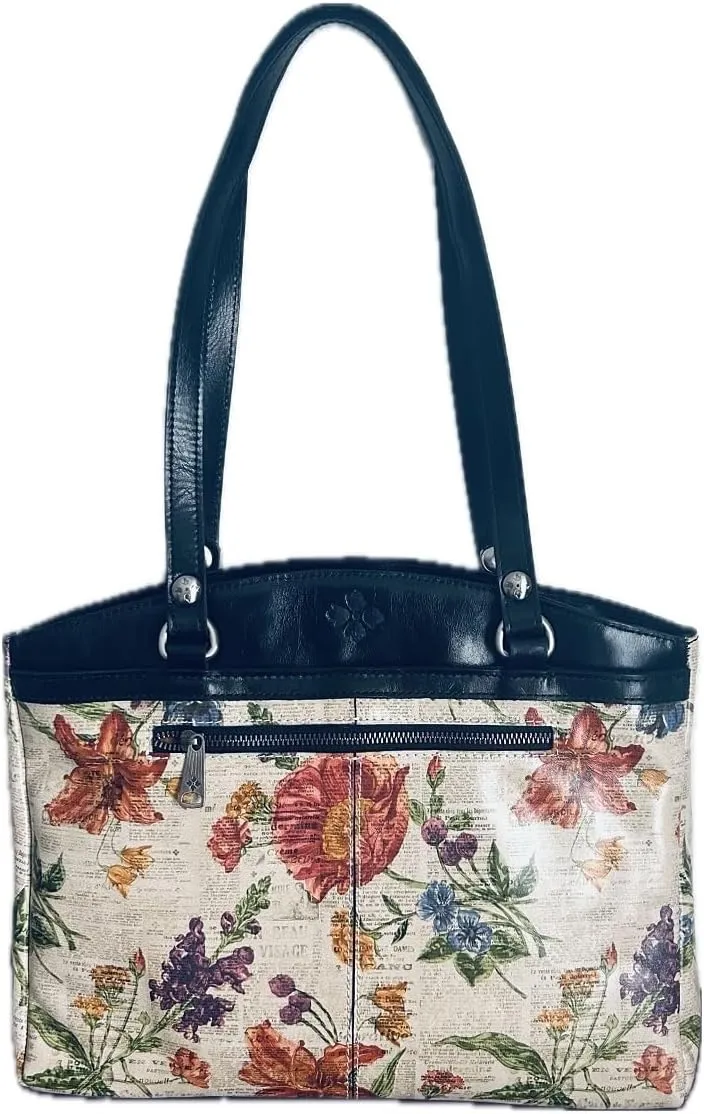 Patricia Nash Poppy Top Zip Tote