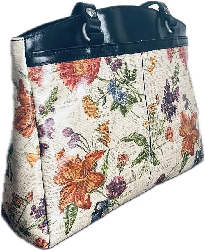 Patricia Nash Poppy Top Zip Tote
