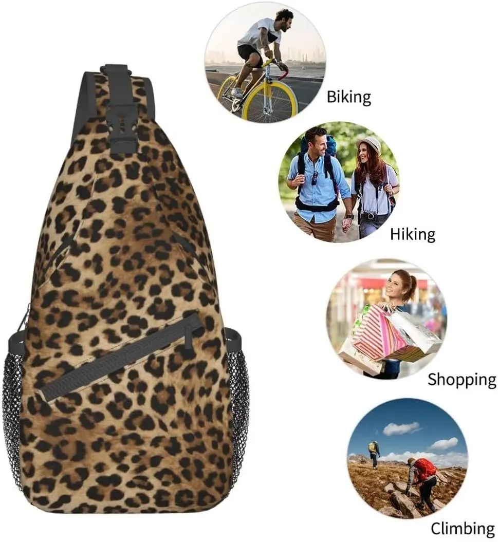 Patterned Sling Bag Crossbody Backpack,Adjustable Chest Bag Casual Shoulder Backpack Travel Hiking Daypack Unisex