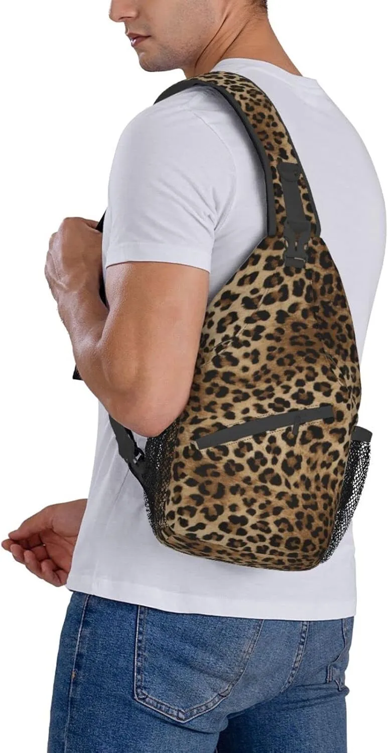 Patterned Sling Bag Crossbody Backpack,Adjustable Chest Bag Casual Shoulder Backpack Travel Hiking Daypack Unisex