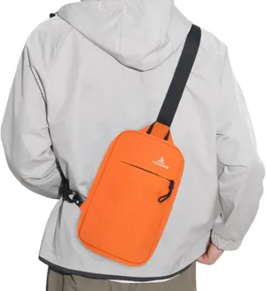 Peicees Small Sling Bag for Women Men Trendy Casual Phone Chest Bag Waterproof Crossbody Daypack