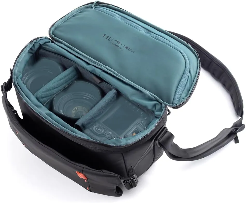 PGYTECH OneMo Sling Camera Bag 11L-13L, waterproof Crossbody Camera Shoulder Bag for Photographers Travel, DSLR Camera Bag for Sony/Canon/Nikon/DJI Mavic/Mirrorless/Tripod/Laptop
