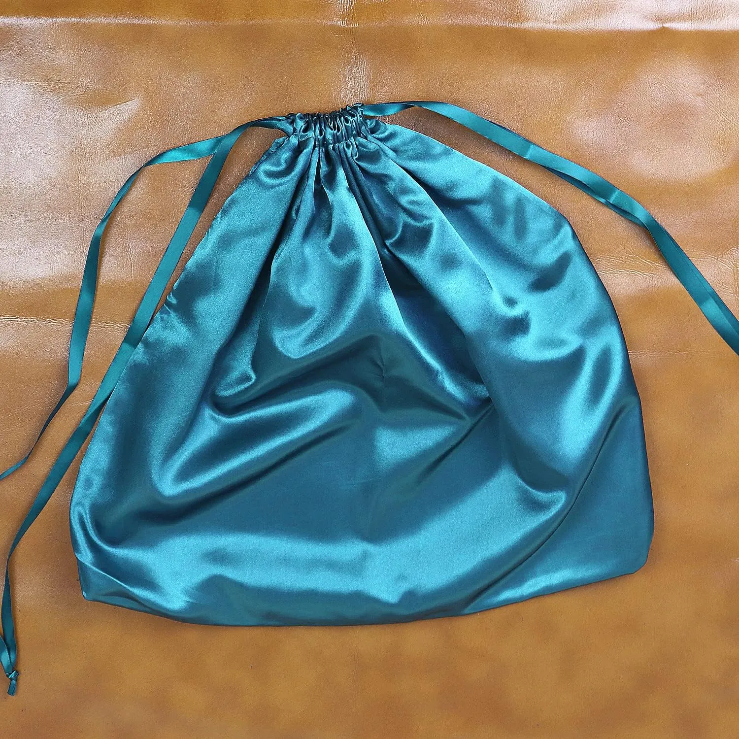 PlasMaller Dust Cover Storage Bags Silk Cloth with Drawstring Pouch For Handbags Purses Pocketbooks Shoes Boots Set of 6, Blue (23.6 x 19.6 in)