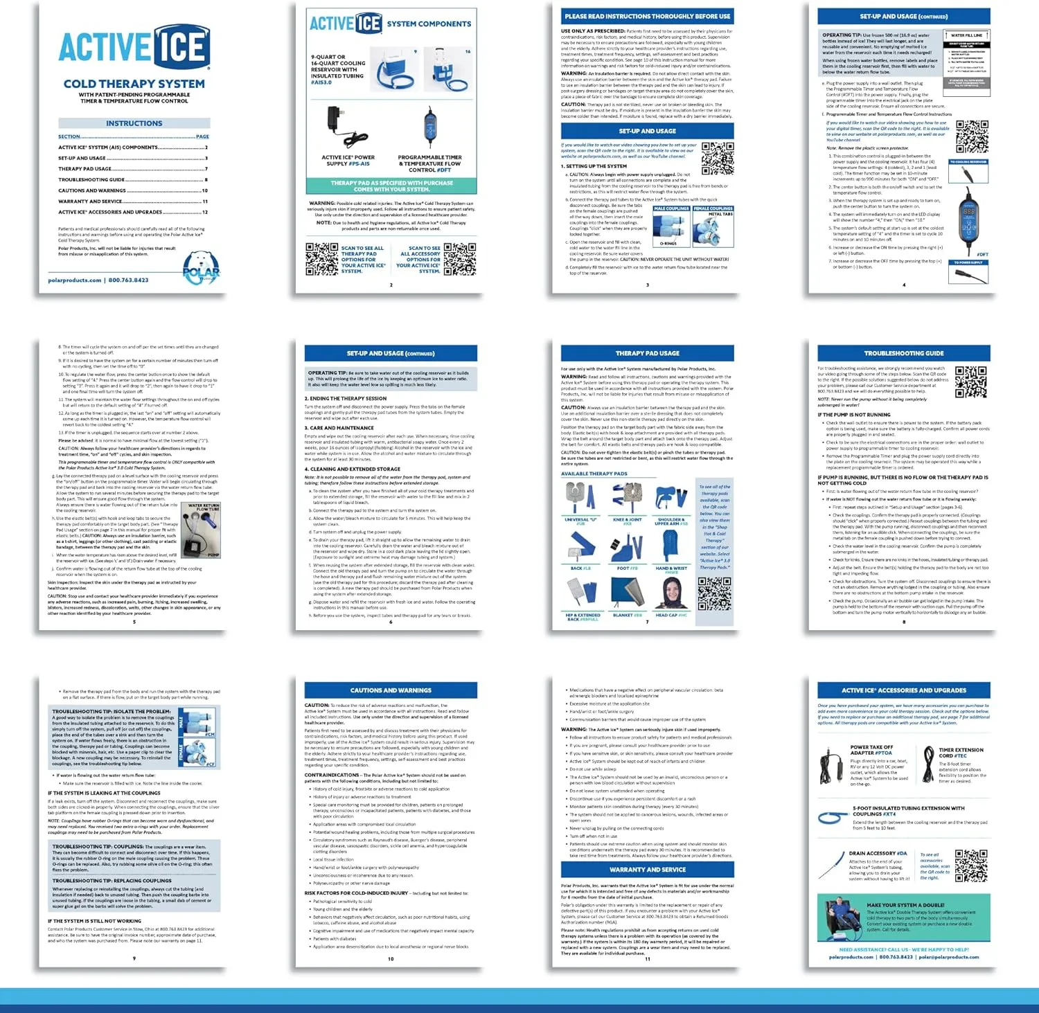 Polar Active Ice 3.0 | 9 QT Cold Therapy Ice Machine | Programmable Timer | Targeted Coverage Shoulder Pad | Cryotherapy Pain Relief System | Ace Bandage Style Compression