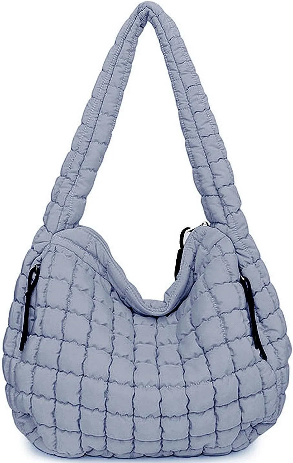 Puffer Tote, Quilted Puffer Hobo Bag, Lightweight Puffy Quilted Shoulder Bag for Work, Gym, Travel