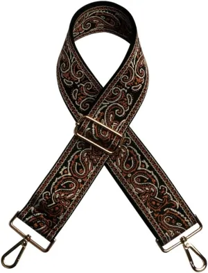 Purse Strap Bag Straps Replacement Crossbody Woven Floral Shoulder Straps for Bags Adjustable Belt Silver Clasp Style 10#