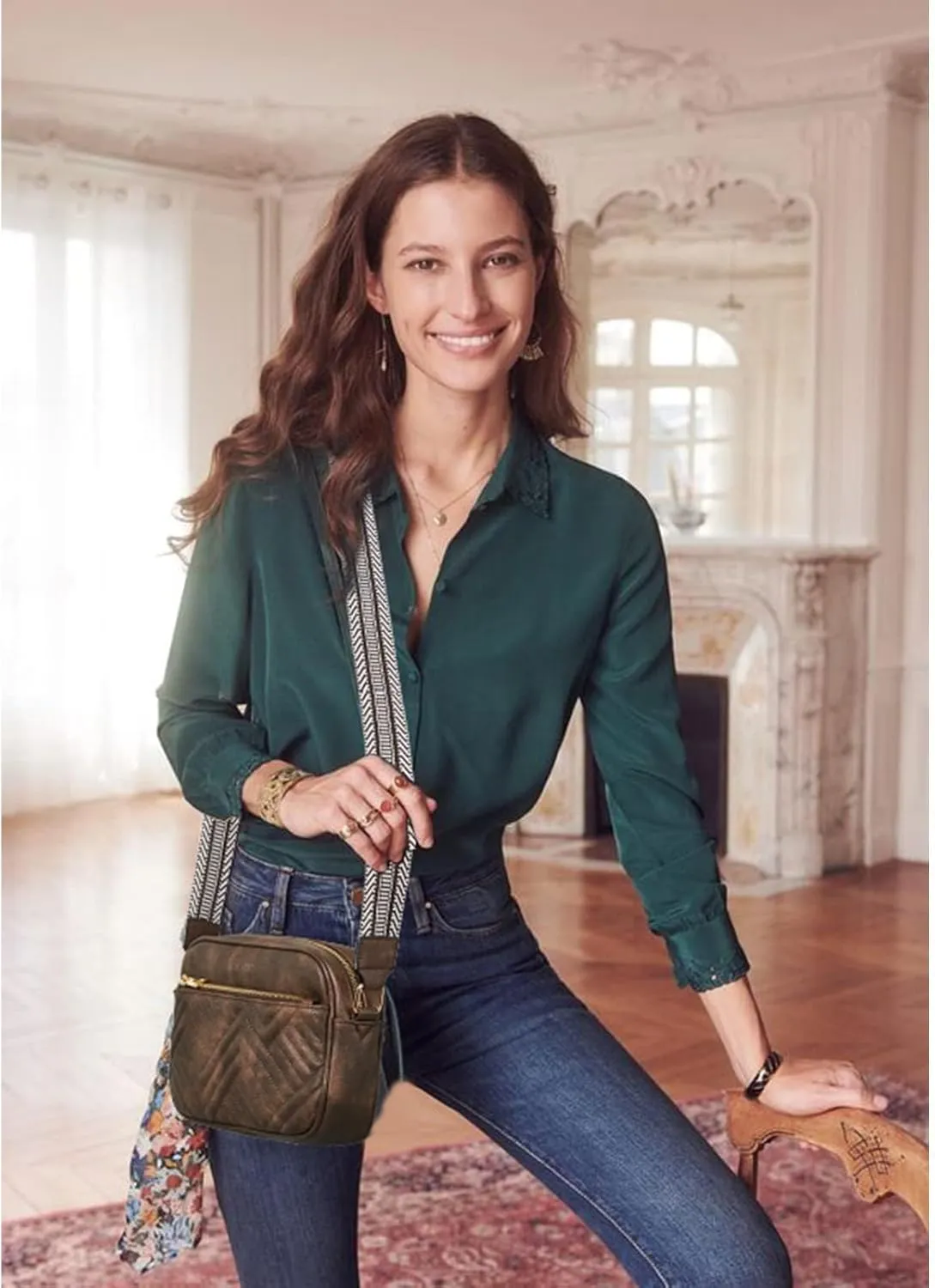 Quilted Crossbody Bags for Women Vegan Leather Purses Small Shoulder Handbags with Wide Strap