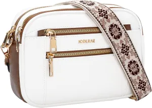Quilted Crossbody Bags For Women Vegan Leather Small Purses Wide Strap Medium Lightweight Shoulder Handbags