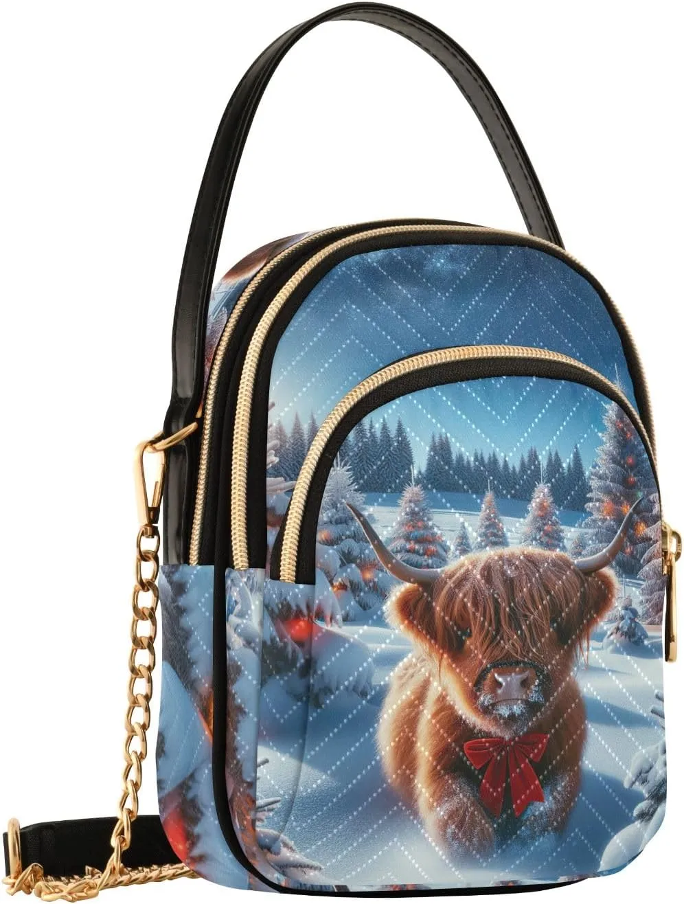 Quilted Shoulder Bag Small Small Purse with Handle