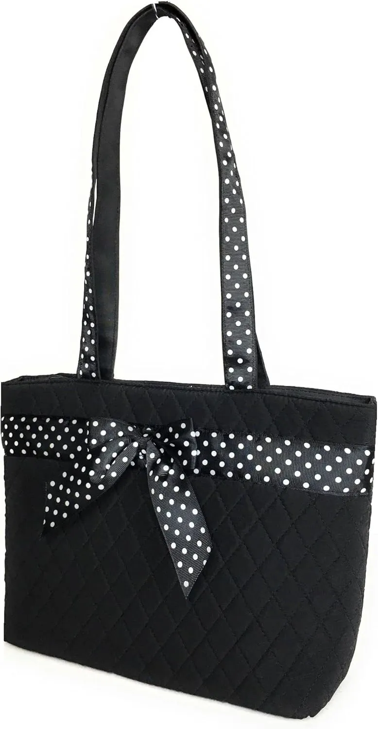 Quilted Shoulder Tote Bag Handbag