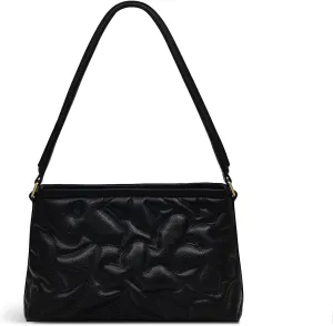 RADLEY London Floral Street Women’s Medium Leather Open Top Shoulder Bag, Black