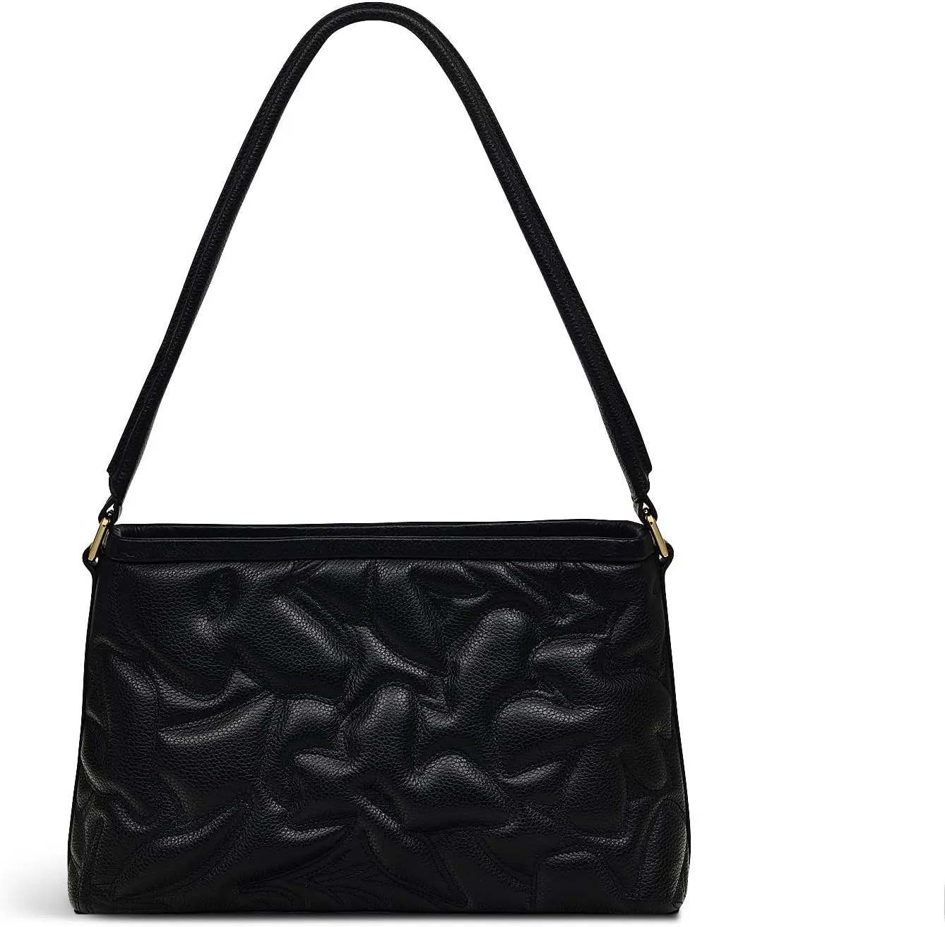 RADLEY London Floral Street Women’s Medium Leather Open Top Shoulder Bag, Black