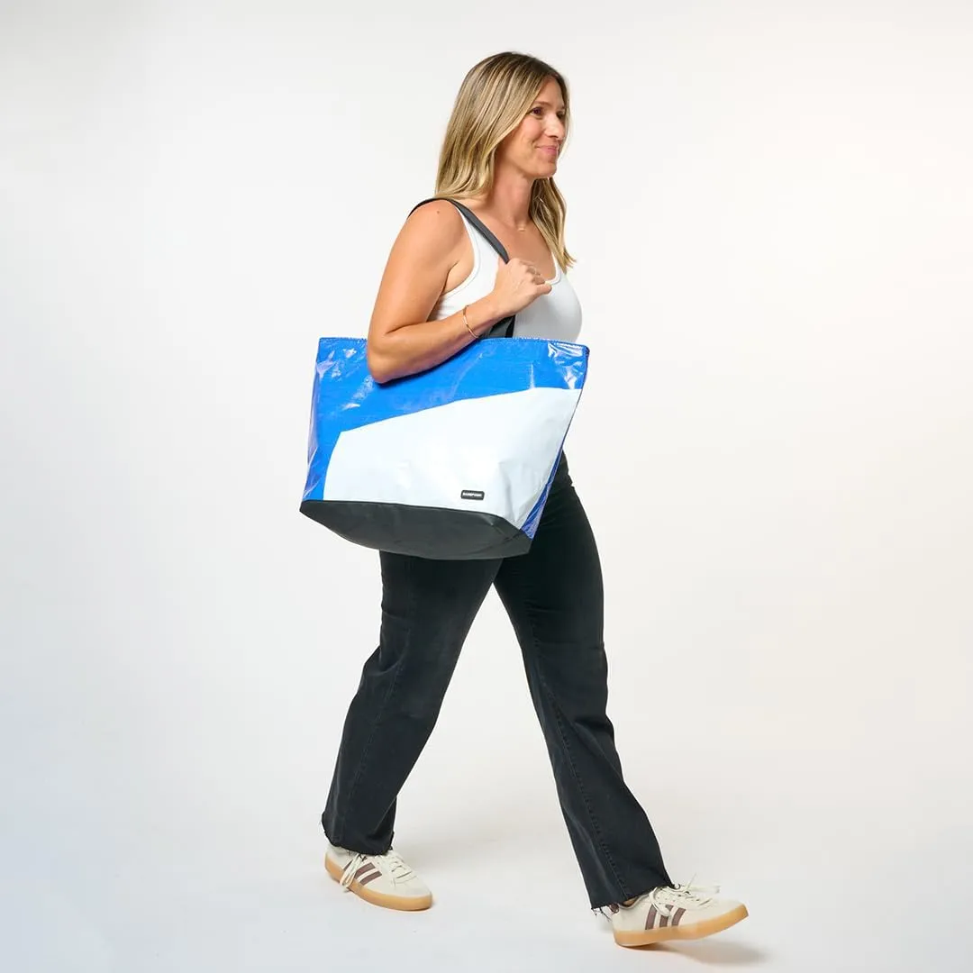 Rareform Zippered Tote| Durable, Lightweight Crossbody Sling Bag | Handcrafted from Repurposed Billboard Vinyl