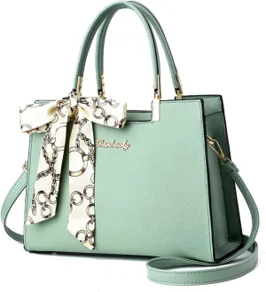 Roomy Fashion Womens Totes Handbag Satchel Shoulder Bag Lightweight Top Handle Bag PU Leather Crossbody Bag