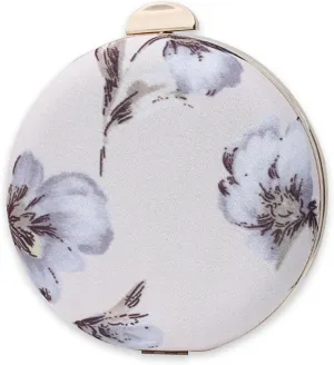 Round Clutch Purses for Women Flower Evening Bag Bridal Wedding Purse Elegant Shoulder Bag Vintage Handbag