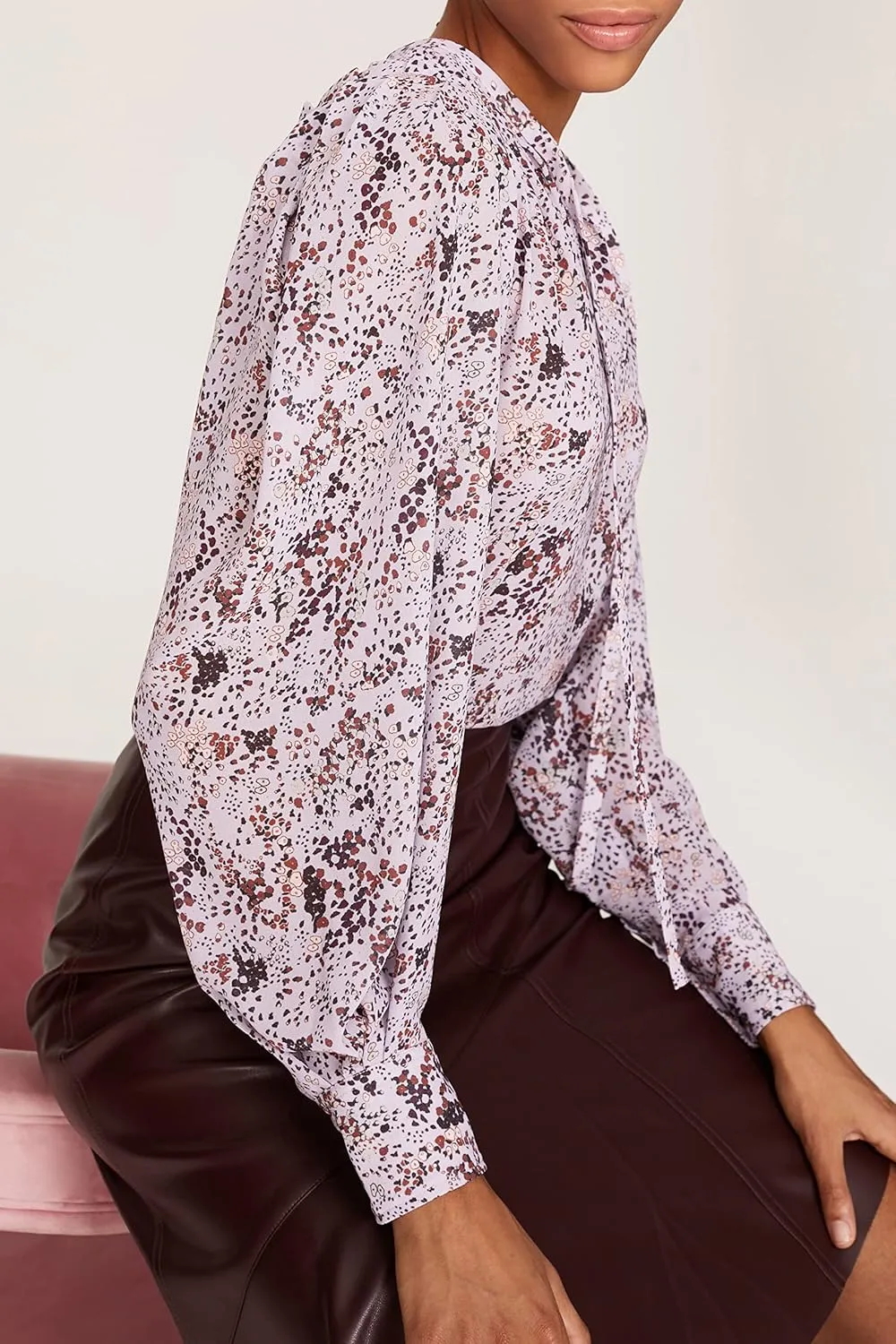 RTR Design Collective Floral Tie Neck Top