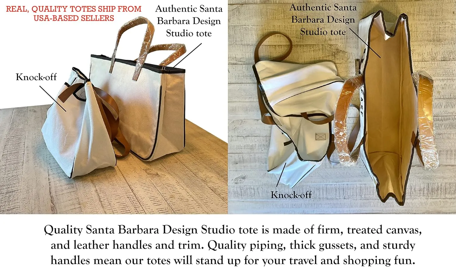 Santa Barbara Design Studio Tote Bag Hold Everything Collection Black and White 100% Cotton Canvas with Leather Handles