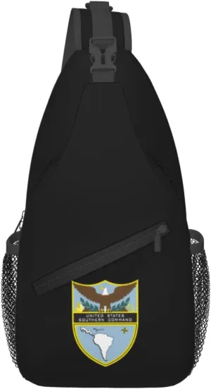Seal of the United States Southern Command Crossbody Bags For Women Men Chest Backpack Gym Shoulder Bag Travel Outdoor Sports Casual Crossbody Bags