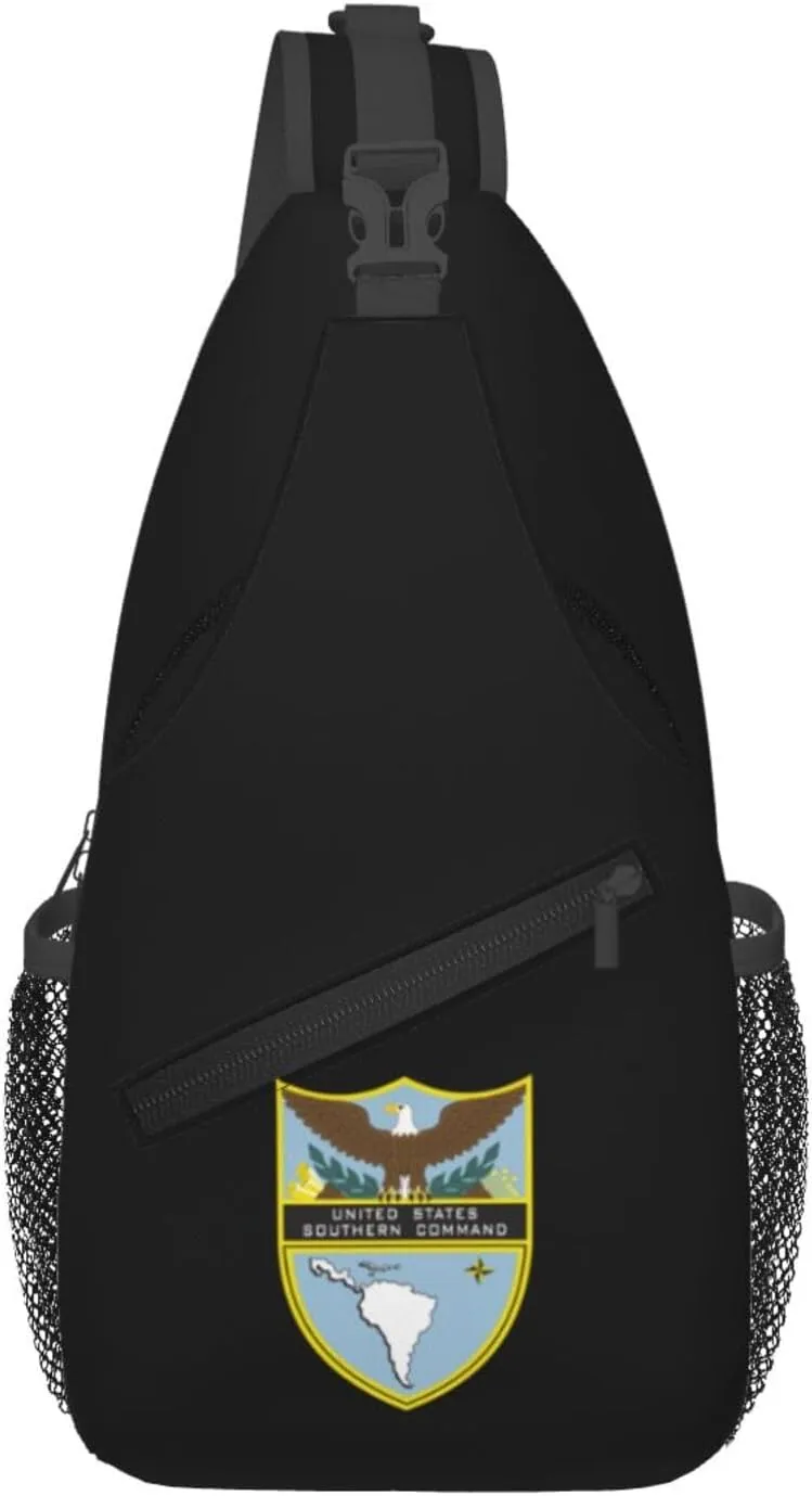 Seal of the United States Southern Command Crossbody Bags For Women Men Chest Backpack Gym Shoulder Bag Travel Outdoor Sports Casual Crossbody Bags
