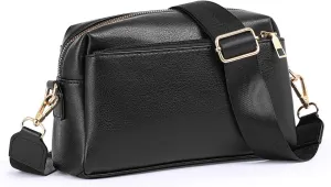 SENDEFN Crossbody Bags for Women Vegan Leather Purses Small Shoulder Handbags with Wide Strap