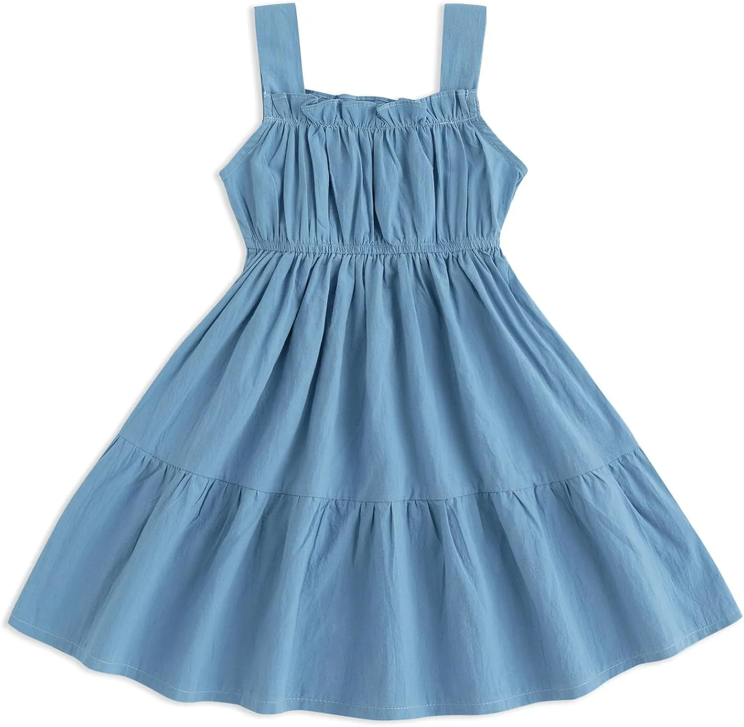 Simplee kids Spaghetti Strap Dress for Toddler Girl Summer Dress for Kids Floral Sleeveless Dress 2-9 Years
