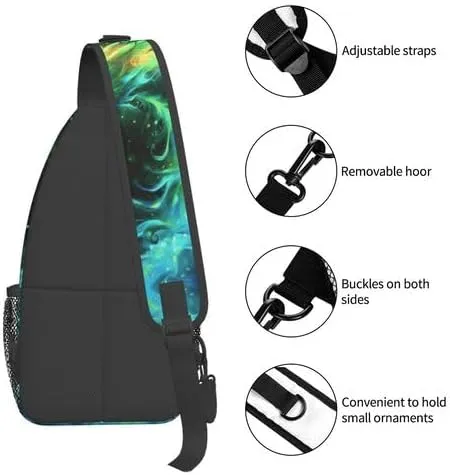 Sling Backpack Crossbody Shoulder Bag For Women Men Sling Bag Purse Travel Hiking Chest Bag Daypack Unisex