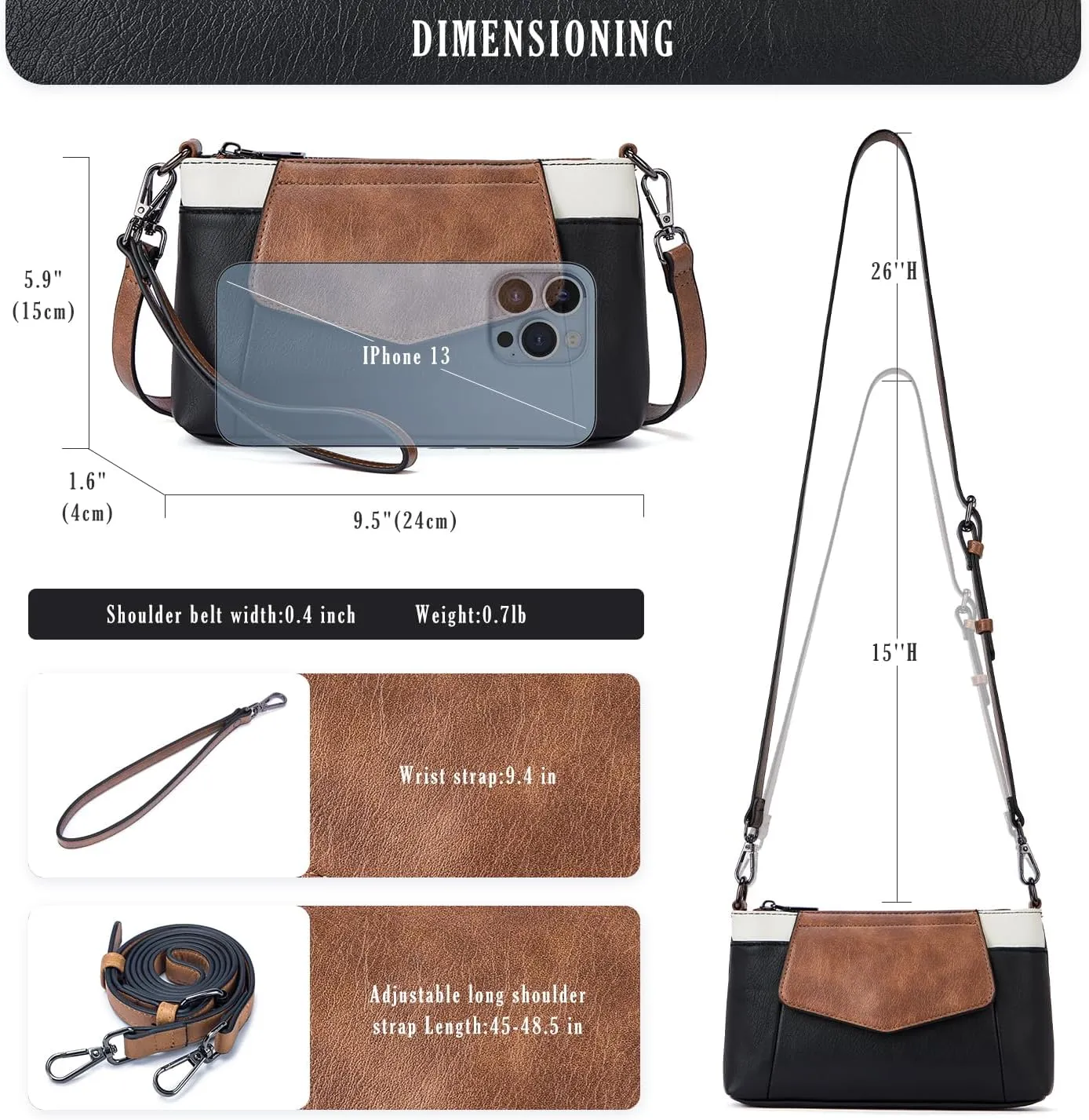 Small Crossbody Bags for Women, Cell Phone Bag Mini Over Wristlets Handbag Wallet Purse with Card Slots